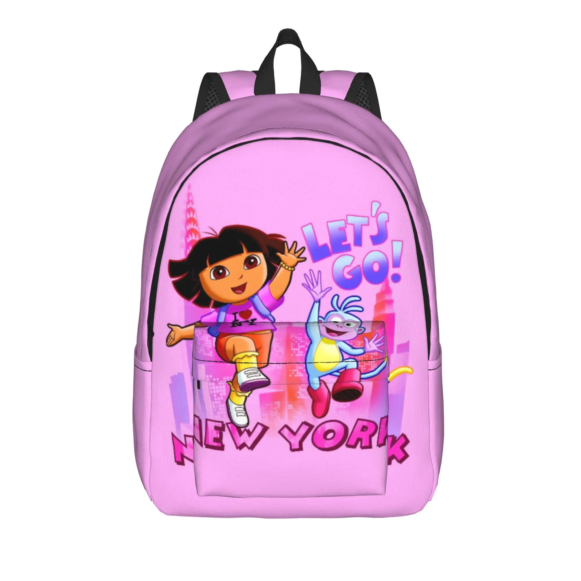 Pink Graffiti Backpack Doras The Explorer Workout Backpacks Female Pretty School Bags Designer Print Rucksack