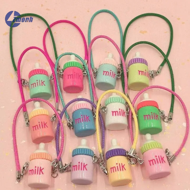 New！10Pcs 2mm Wax Rope String Chain 16cm Lanyard Lariat Strap Cords Double Lobster Clasp Rope Fit Model Doll Pendants Clasp
