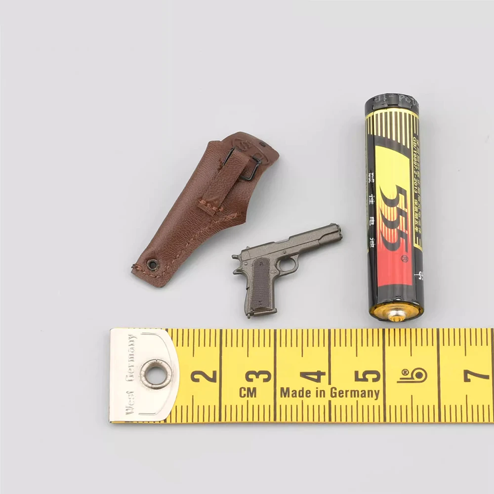 Szalona figurka 1/12 LW012 LW016 US.Seria II wojny światowej Ranger żołnierz Model zabawkowy broń wtórna M1911 kabura materiał PVC dla akcji 6"