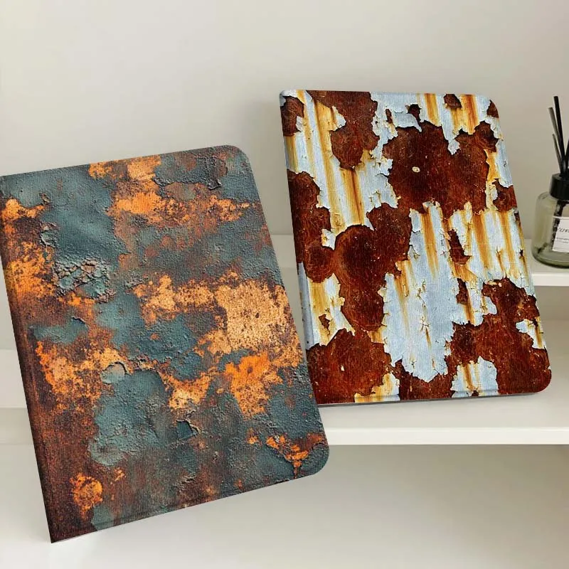 

Creative Rust Popular Art For Apple iPad Pro Air 13 2 7th 6th 2025 M2 M3 M4 M512.9 13 inch Foldable Tablet Case Gift