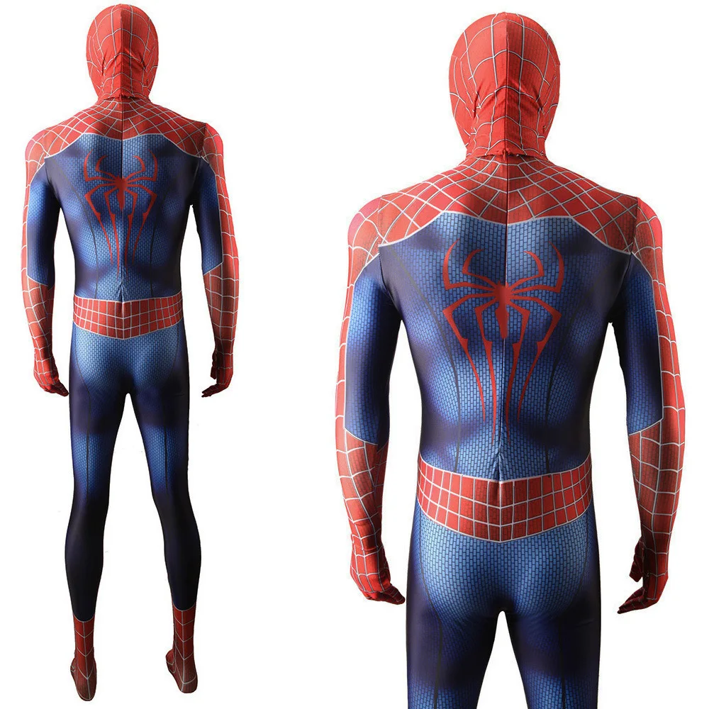 Das erstaunliche Spiderman Kostüm Cosplay Tom Holland Jungen Spandex Zentai Bodysuit Superheld Halloween Kostüm Spinne Cosplay Erwachsenen