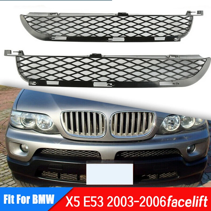 Links/Rechts Vorne Unteren Stoßstange Grille Für BMW X5 E53 2004-2006 Air Outlet Grille Ersatz Zubehör 51117116397 51117116398