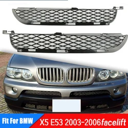 Left/Right Front Lower Bumper Grille For BMW X5 E53 2004-2006 Air Outlet Grille Replacement Accessories 51117116397 51117116398