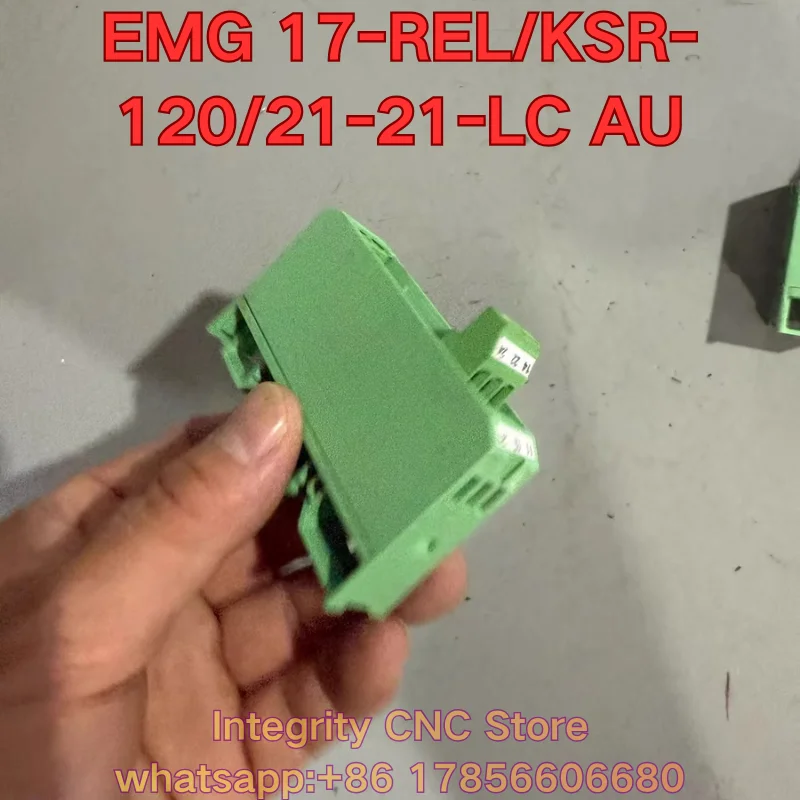 Second-hand  EMG 17-REL/KSR-120/21-21-LC AU PLC module 2941455 functional test is normal