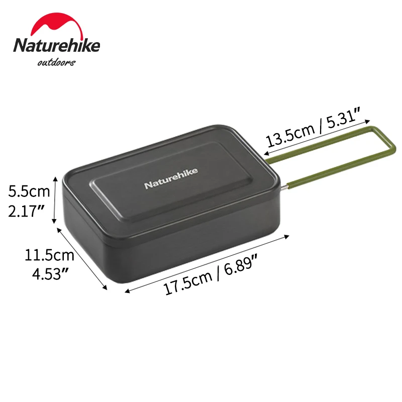 Naturehike Bento Box Lunch Box in alluminio Outdoor Camping pentole stoviglie Dinner Box Travel Picnic Bento Box campeggio escursionismo