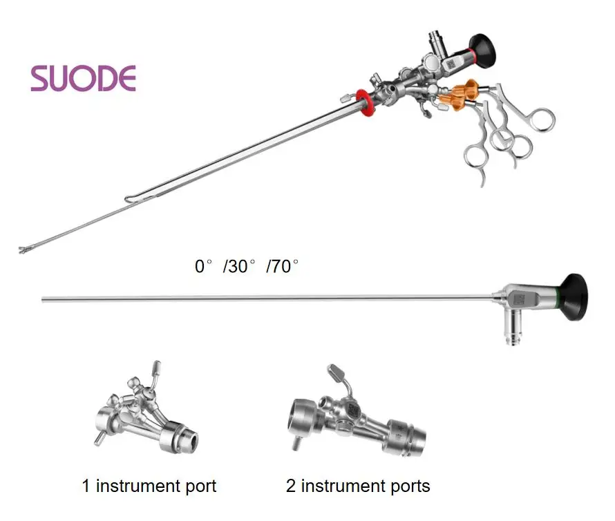 

SUODE Wholesale Urology Cystoscopy Set Rigid Cystoscope 4mm Telescope And Sheath Optic Lens