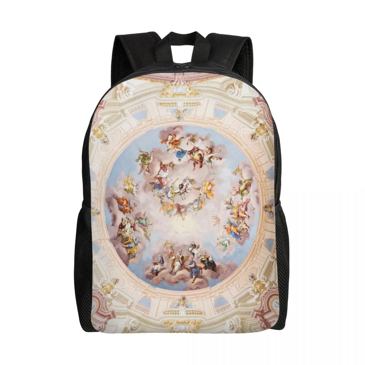 Renaissance Ceiling Art Backpacks for School College Student Bookbag Fits 15 Inch Laptop Vintage Gods Angels Fresco Bags