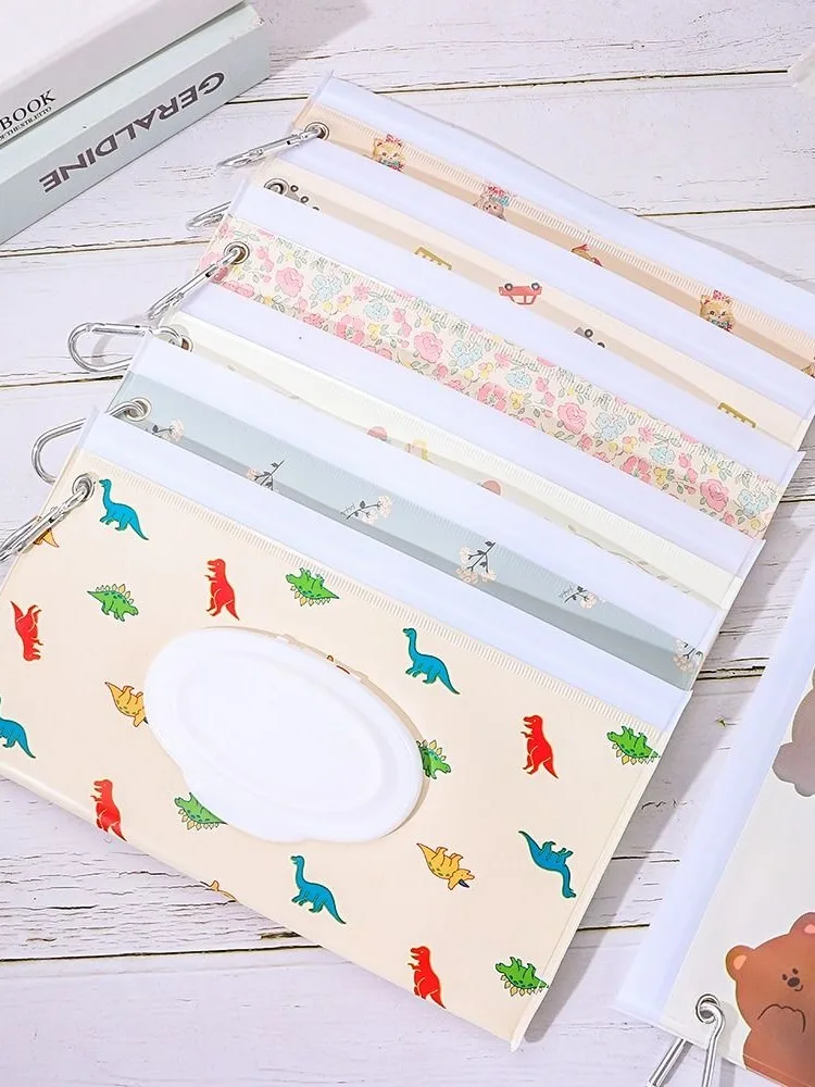 Fashion EVA Wet Wipes Bag Flip Cover Reusable Wipes Holder Case Portable With Buckle Stroller Accessories Outdoor