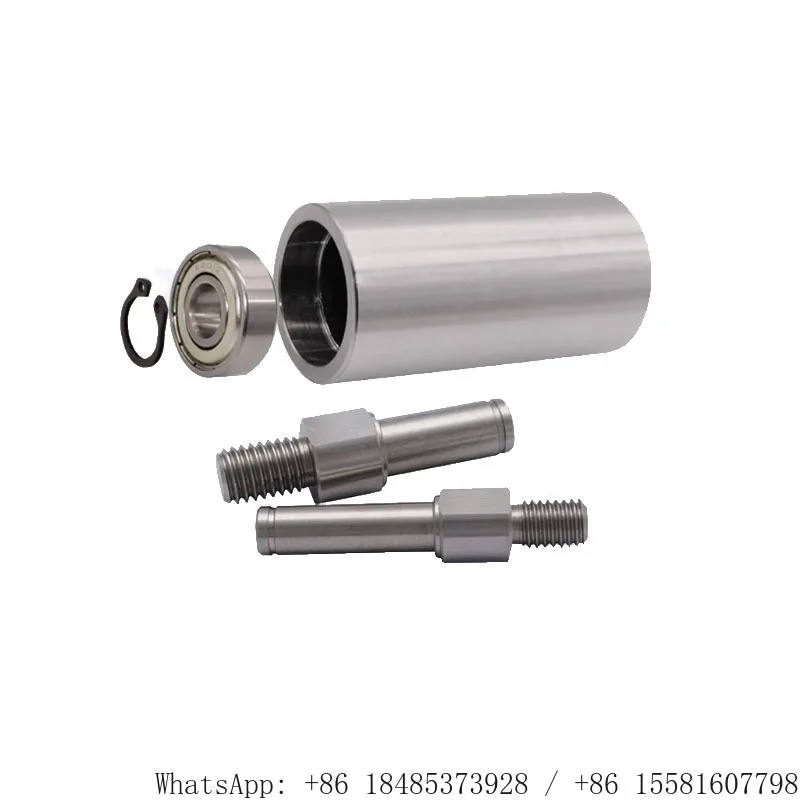 Stainless Steel Vertical Guide Roller Unpowered Cylinder QBQ11 Single Side External Thread Dual Bearing Conveying Guide Wheel