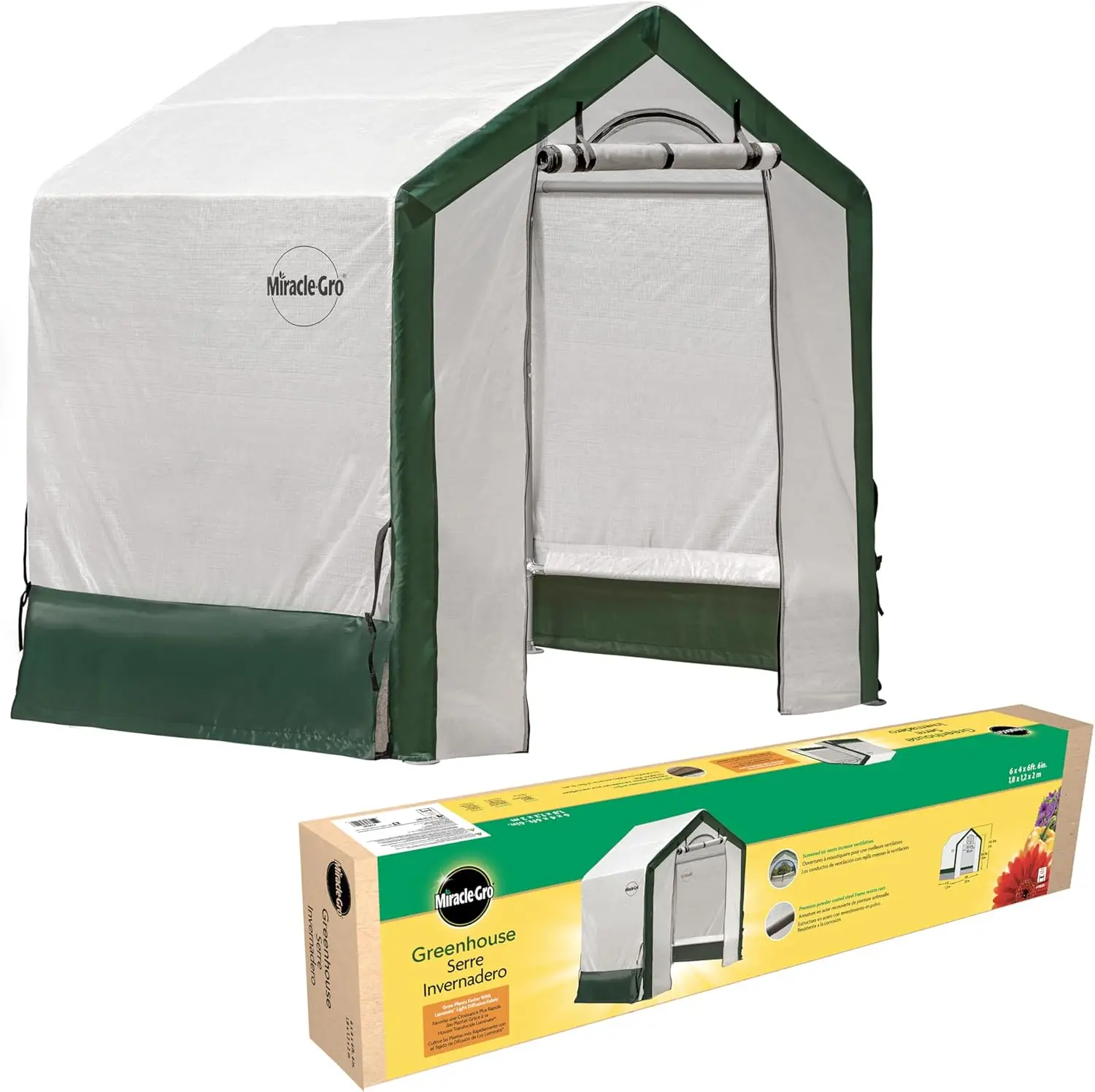 Outdoor Use, UV-Treated Fabric, Clear, All-Season Small Walk-in Plant Growth Accelerator