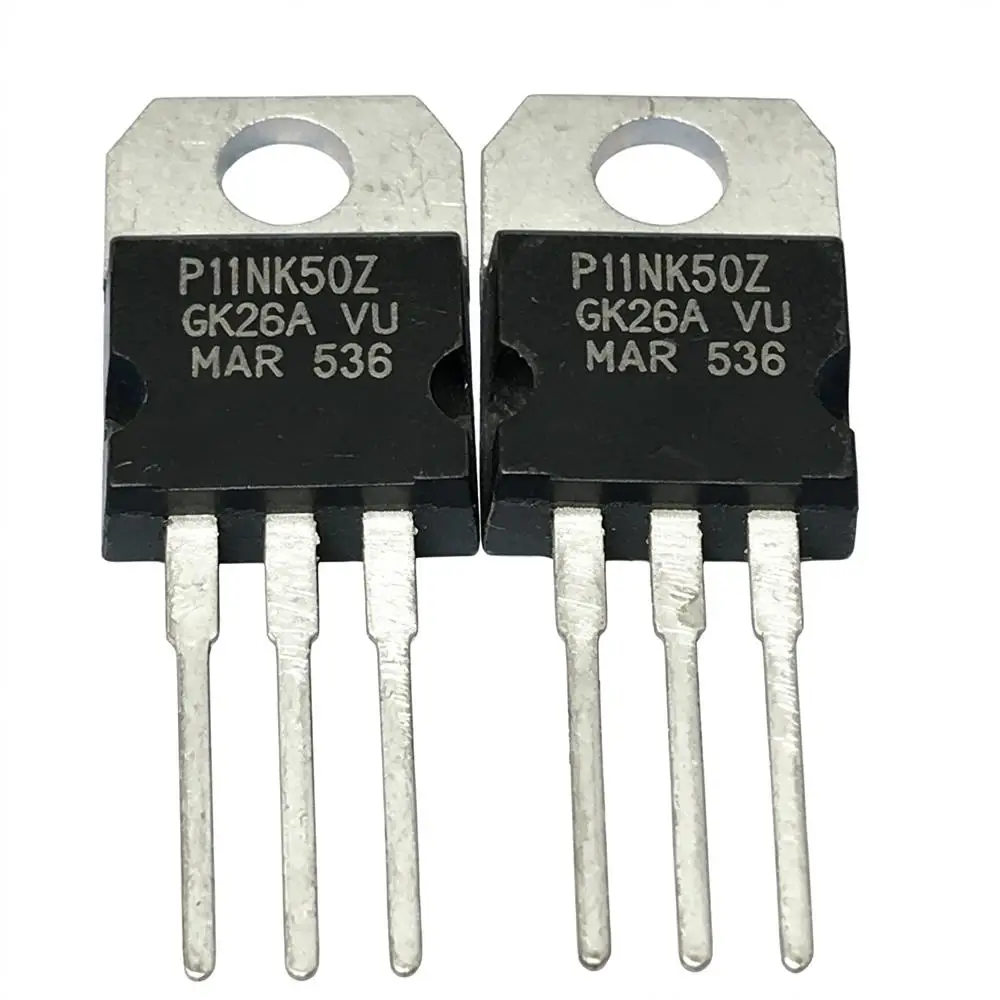 5piece P11NK50Z STP11NK50Z 500V 10A TO-220