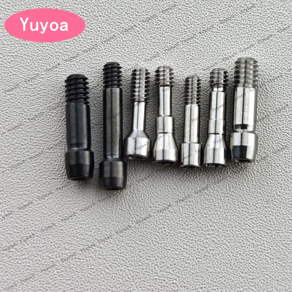 

20 шт., стоматологические титановые лечебные аксессуары, центральные винты, абатмент, обычный имплантат, композитный винт с различными диаметрами