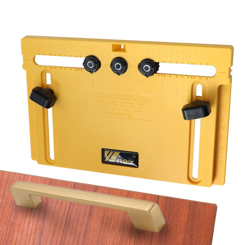 

Handle Opening Positioner Door Knob And Pull Installation Jig Furniture Cabinet Door Handle Opening Hand-held Positioning Aid