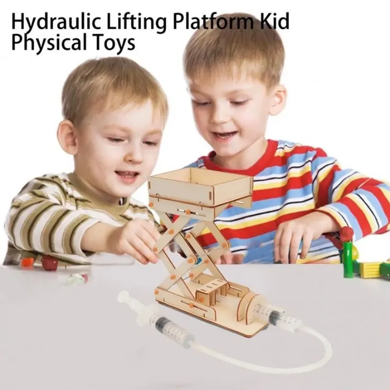 Teaching Demonstration Toys Intellectual Development DIY Ability Hydraulic Lifting Platform Kid Physical Toys Children Toy Gift