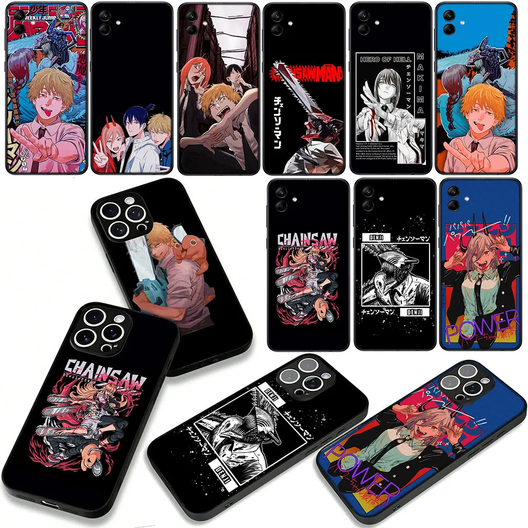 غطاء لهاتف أبل آيفون 16 15 14 11 برو ماكس SE2 XR 7 8 Plus 16E SE 2022 12 13 جراب هاتف تاتسوكي فوجيموتو بالمنشار رجل جير ماكيما #2