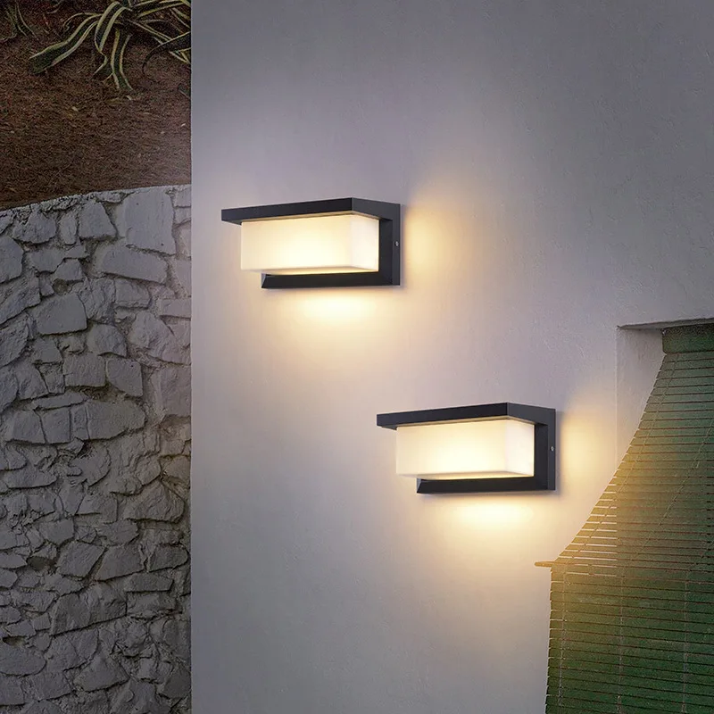 الجدار ضوء أضواء LED محس حركة داخلي في الهواء الطلق 85-265 فولت ABS أضواء مقاومة للماء غرفة الديكور الأجهزة المنزلية للشرفة المنزلية