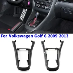 1Pcs Car Center Console Frame Trim Shift Panel Cover For Volkswagen Golf 6 2009-2013