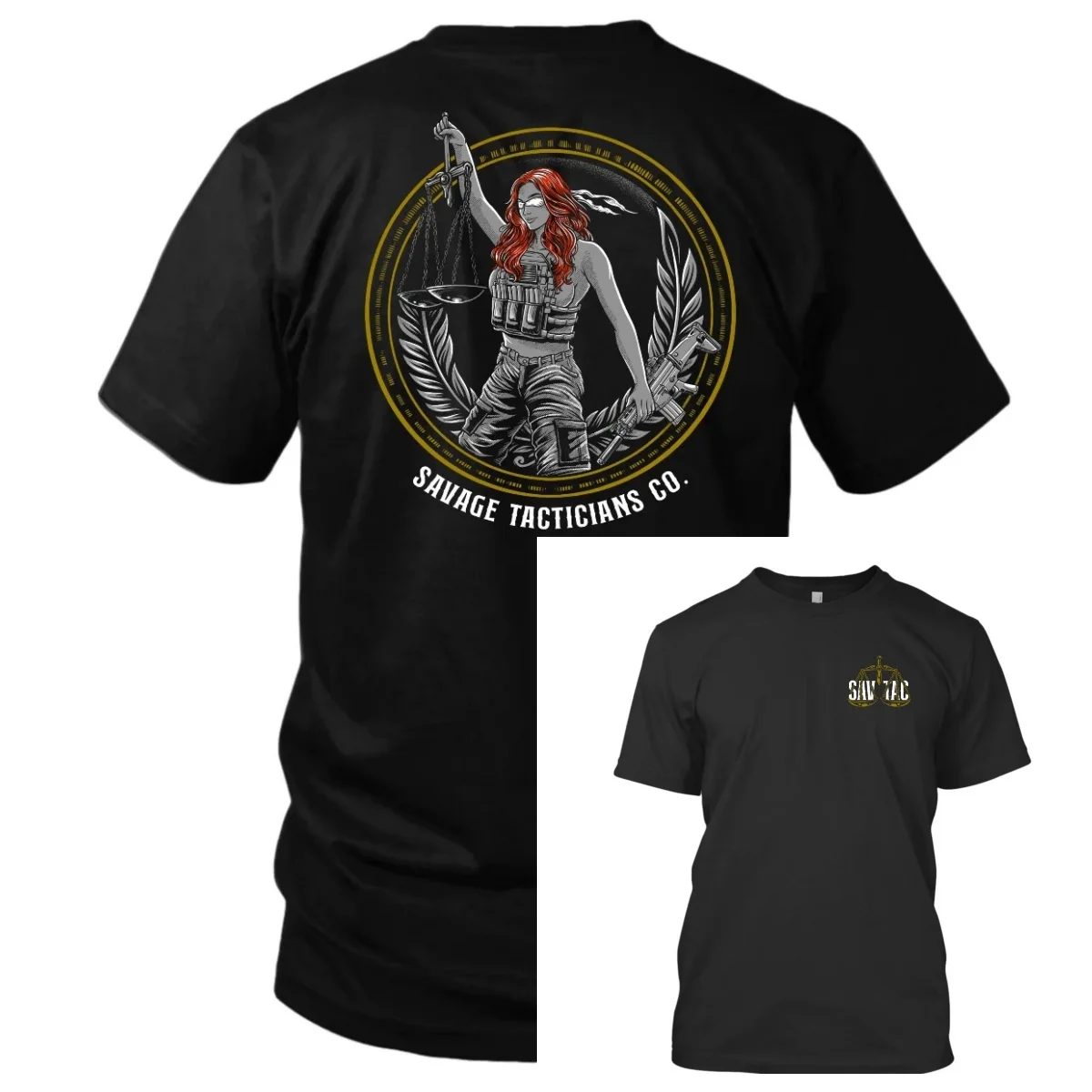 2026 New Lady Justice – Savage Tacticians Ventilación de escape para refrigeración, adecuada para ropa deportiva