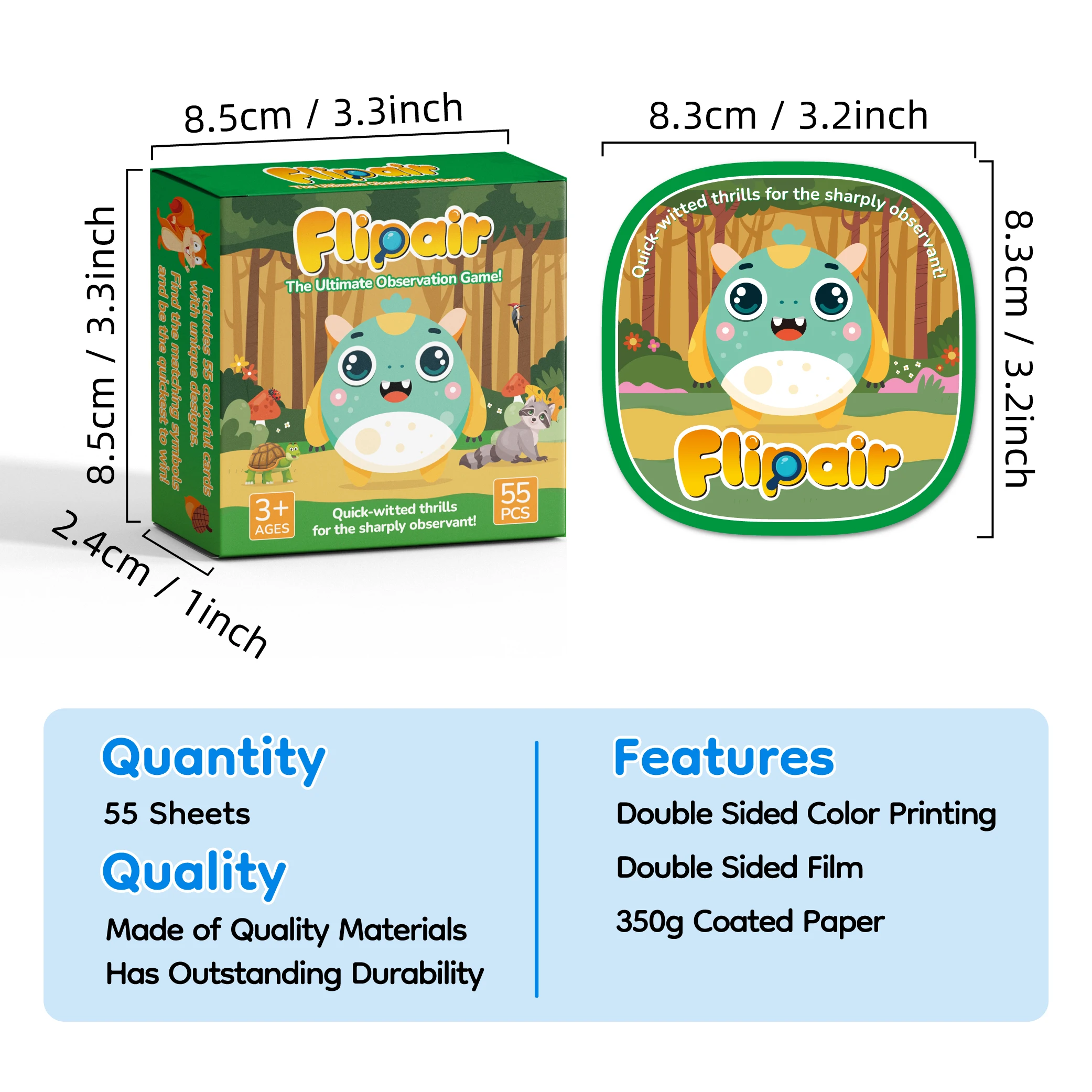 เกมการ์ดจับคู่ธีมสัตว์ 55 ชิ้น - Sight Word Game บทวิจารณ์และราคา