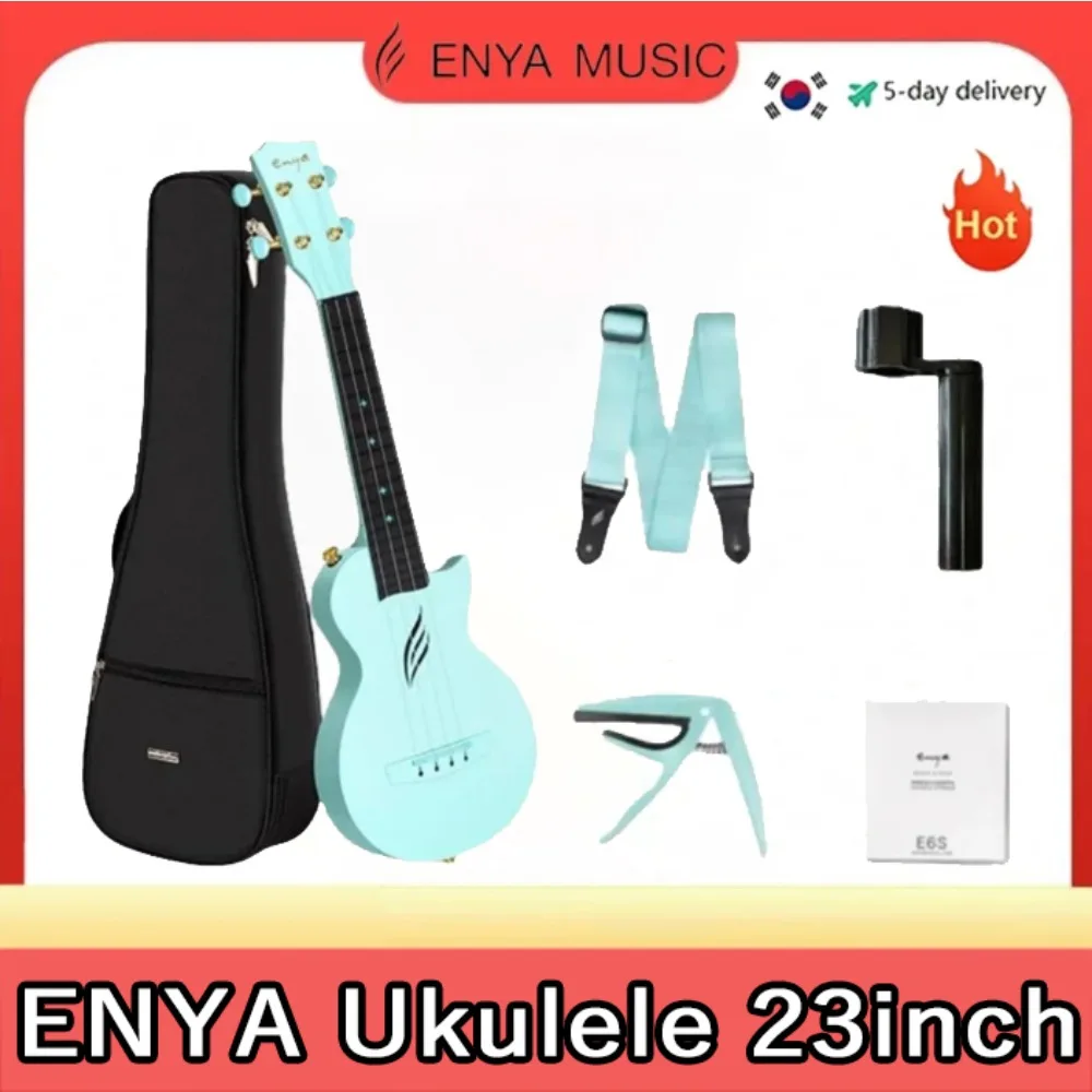 

Original Enya Nova-Ukulele Intelligent Acoustic Guitar, 4 Strings, Carbon Fiber, Beginner Instrument, 23", U, 23"