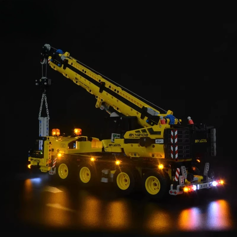 مجموعة إضاءة LED مناسبة لسيارة LEGO Technic Mobile Crane 42108 (لا تشمل مكعبات البناء) #6