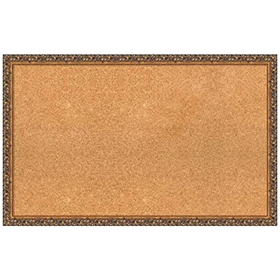 

Natural Cork Board for Wall 20x32 Vision Board with Bronze Frame Medium Corkboard Office Decor for Home Organization Traditiona
