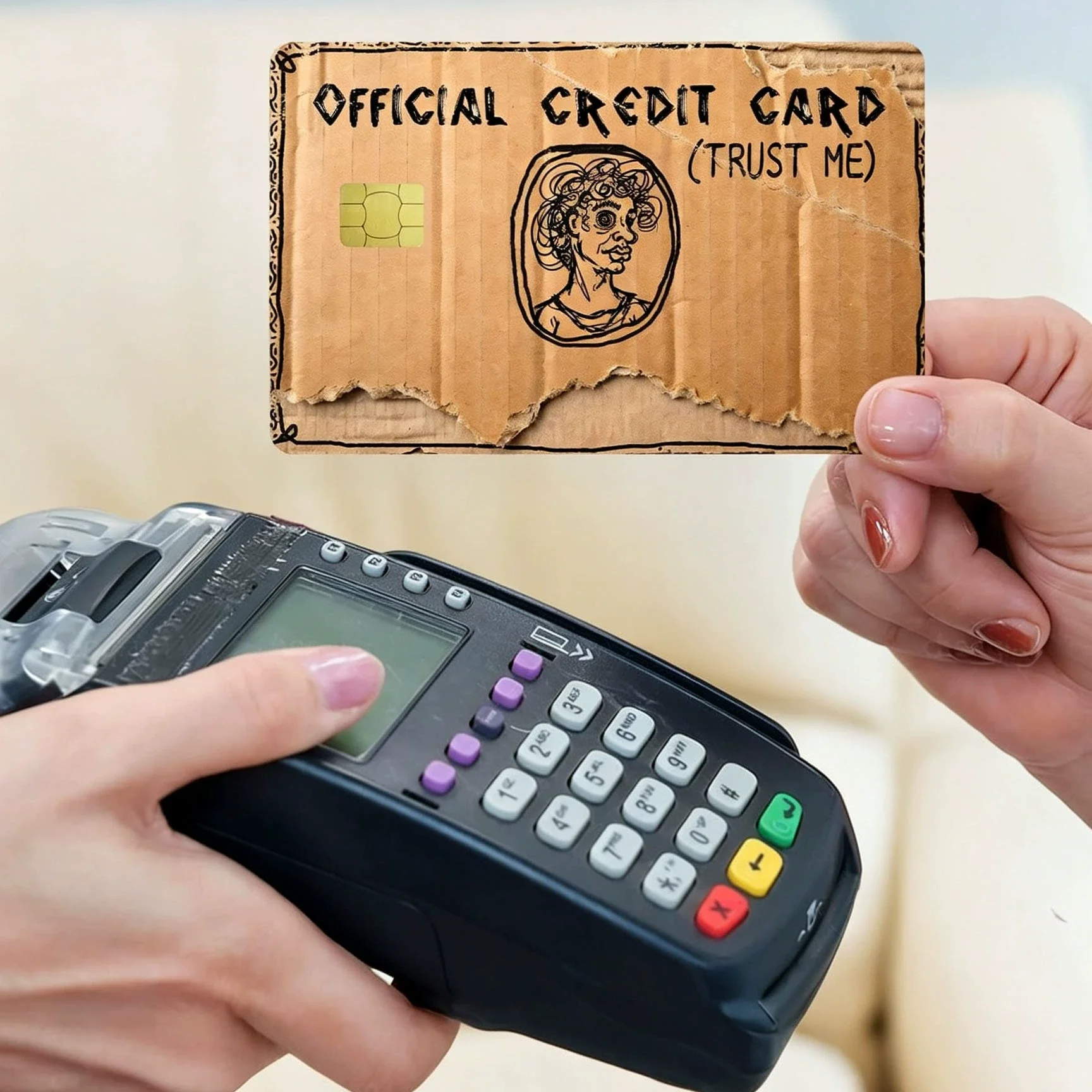 Waterproof Funny Credit Card Sticker PVC Debit Card Cover Decal Flat Skin Bank Card Protector No Bubble EBT Gift