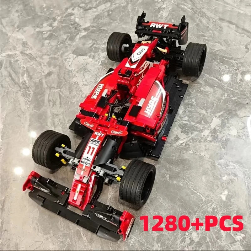 1280+PCS Formula F1 Car Building Blocks Sports Racing Technical Assemble Bricks MOC Vehicle For Toys for Kids Boys Gifts