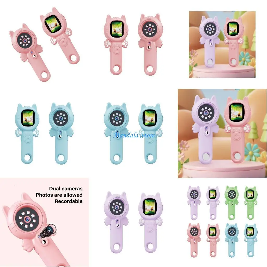 

U2JC Kids Microscope Toy 500X With 2Inch Screen STEM Educational Science Set for Boys Girls Age 3-10 Birthday Christmas Gift