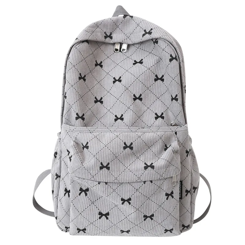 

Рюкзак большой емкости из вельветовой ткани для женщин в стиле ретро, повседневное использование, легкая дизайнерская дорожная сумка через плечо