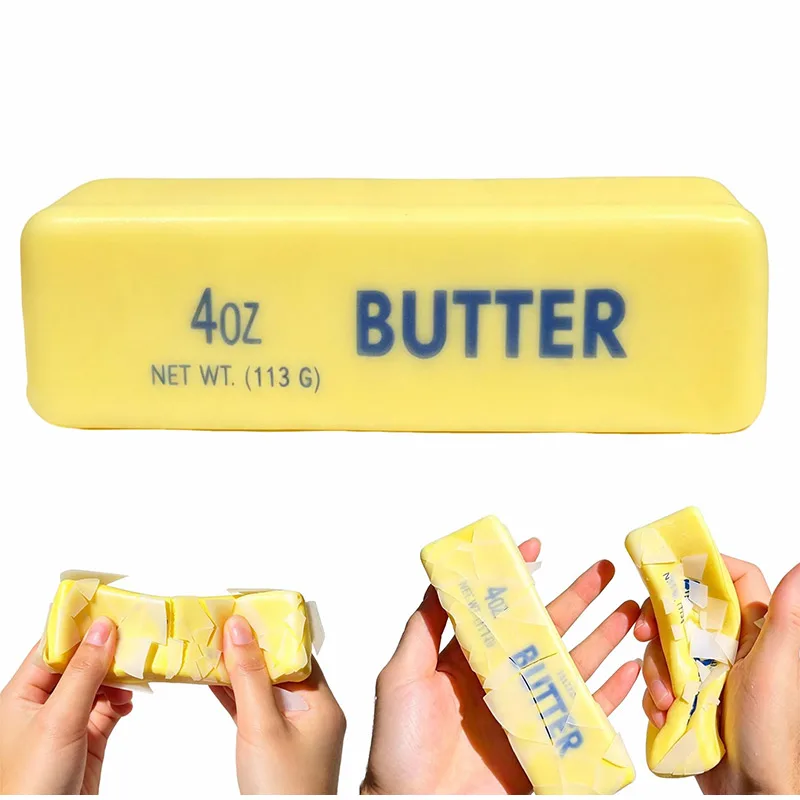 Crunchy Wax Butter Slow Rising Squishy Durable PU Foam Fidget Ball for Stress Relief Sensory Squeeze Toy for Office Sensory Play