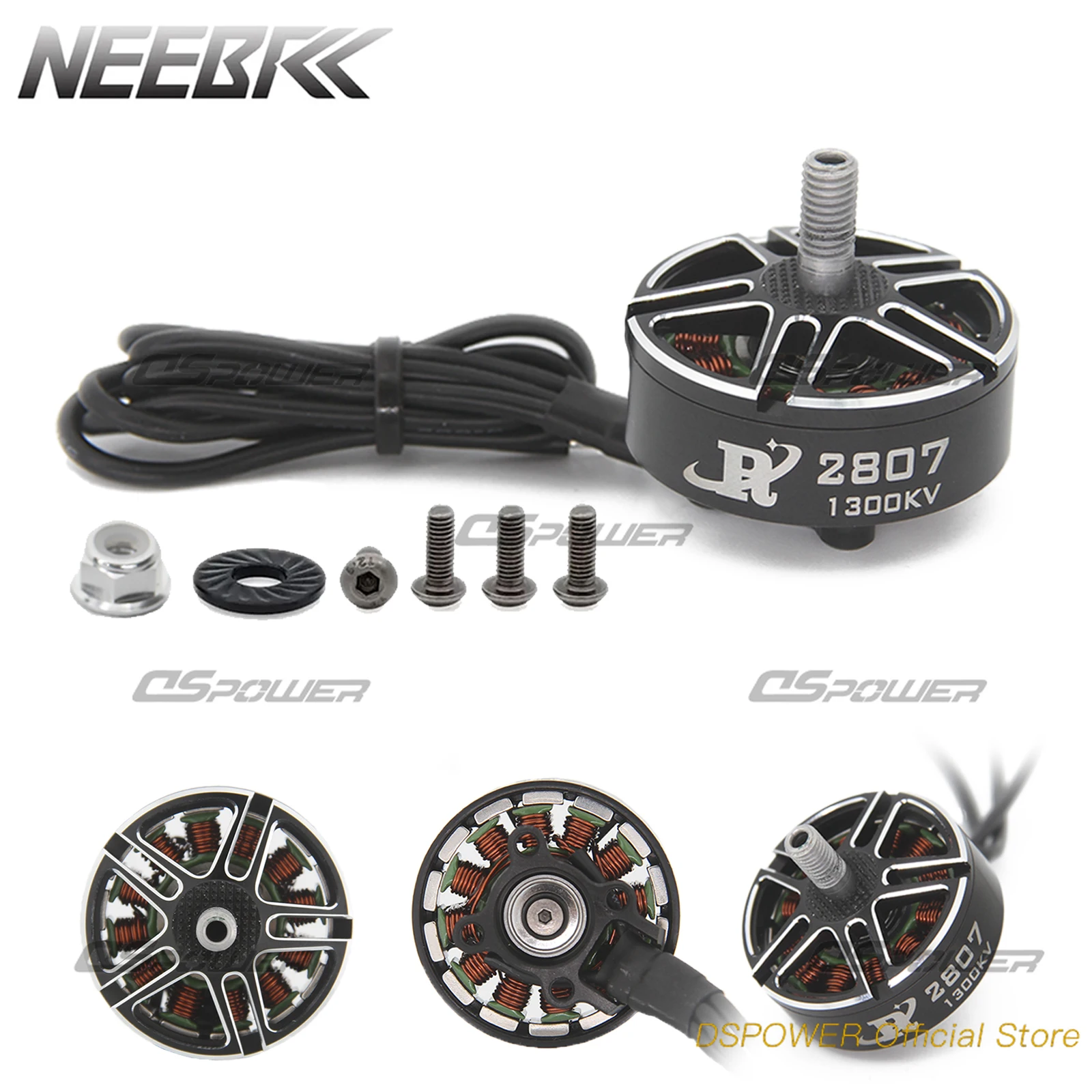 

NEEBRC 2806.5 2807 1300KV Brushless Motor 3-6S for FPV APEX Mark4 Mark5 XL5 7inch 8/10inch FPV Racing Frame Drone Freestyle