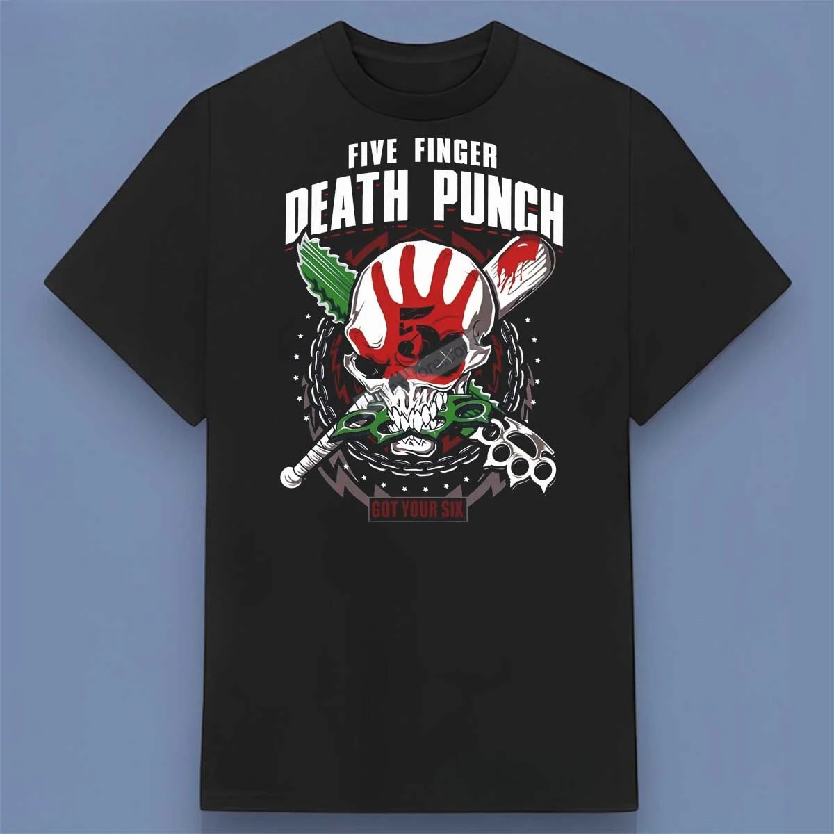 

Five Finger Death Punch Brand Pattern Printed T-shirts. Summer Luxury Brand Pure Cotton T-shirts for Men and Women