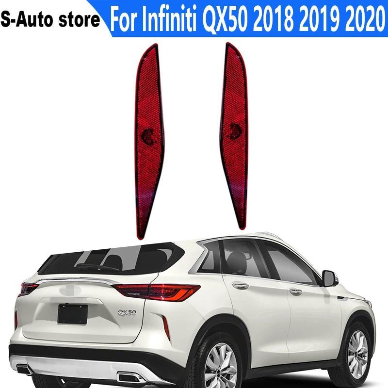 

Противотуманные фары, сигнальный фонарь для Infiniti QX50 2018 2019 2020, задний бампер автомобиля, задний фонарь, отражатель, стояночный стоп-сигнал