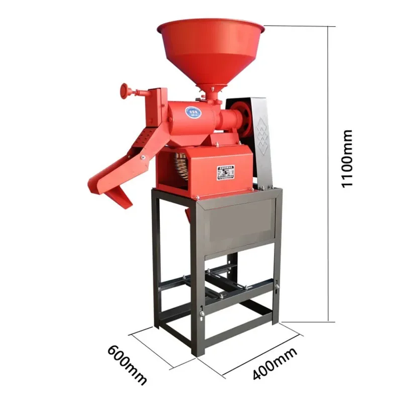 Household Small Rice Milling Machine Vertical Paddy Husking Apparatus Paddy Shelling Polished Rice Processing Equipment
