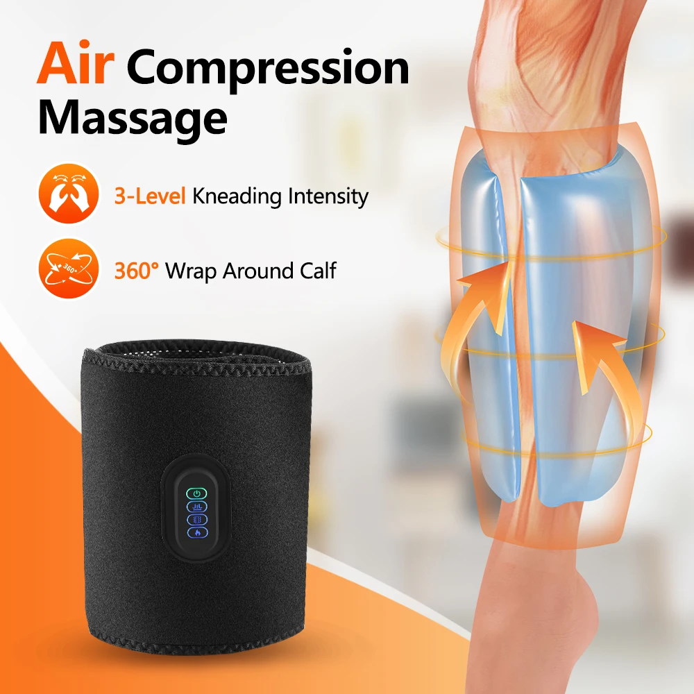 

3 Mode Airbag Compresstion Leg Massager Electric 360° Air Pressure Calf Massager With Heat For Blood Circulation Fatigue Relief