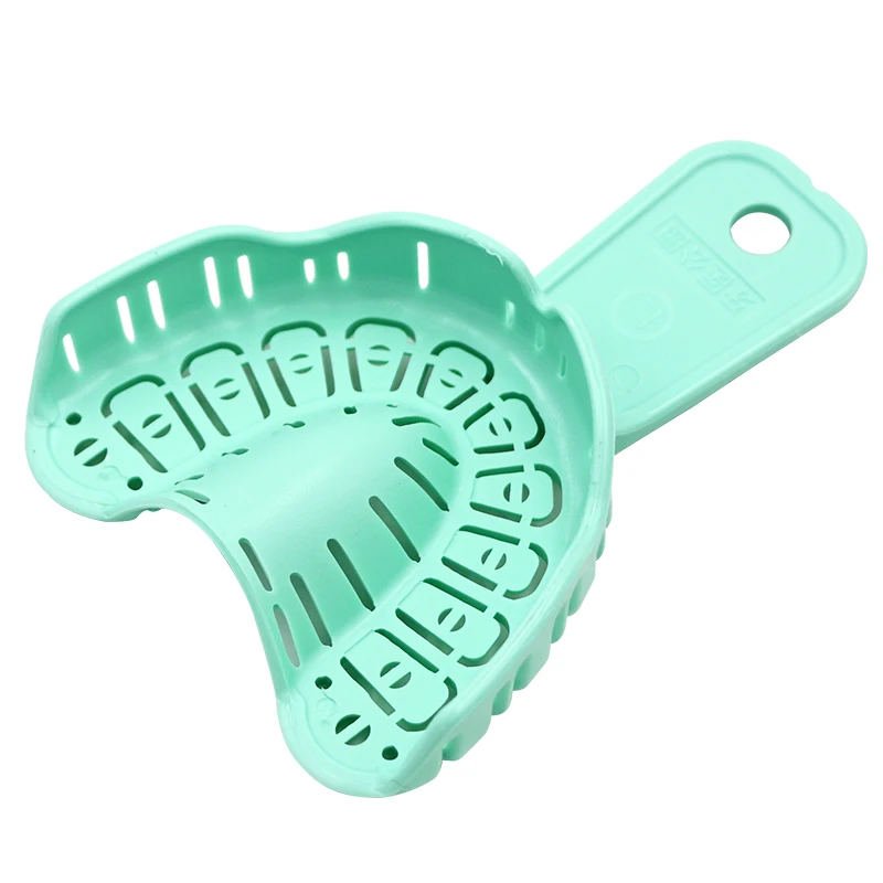 6pcs Dental Impression Trays Kit Dentistry Implant Tray Full Mouth Tray S / M / L Teeth Holder Denture Model Removable Tools