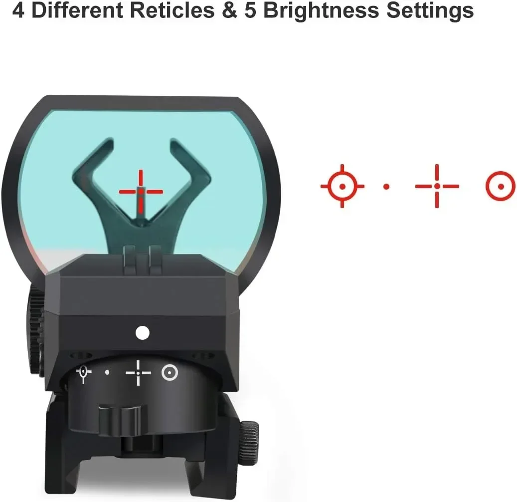 2MOA Red Dot Sight 1x28x40mm Reflex Sight Waterproof & Shockproof & Fog-Proof Red Dot Scope with 1 Inch Riser Mount