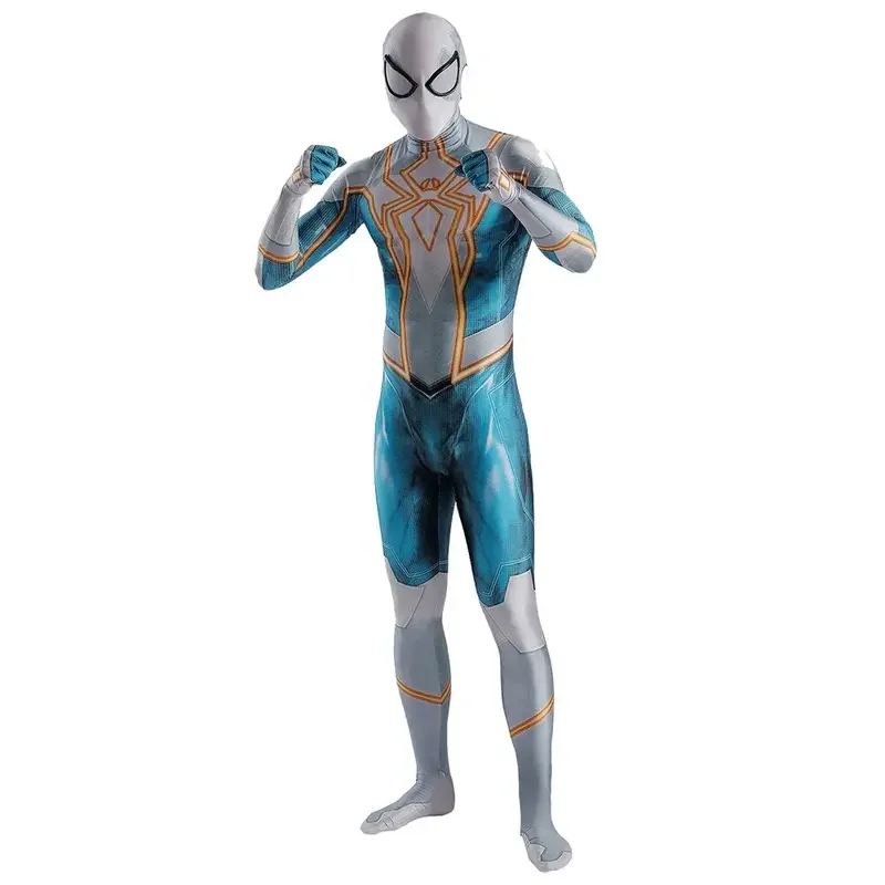 Adulti bambini rischi Menaces SpiderCosplay supereroe Costume Cosplay Halloween tuta intera Zentai seconda pelle tuta da festa