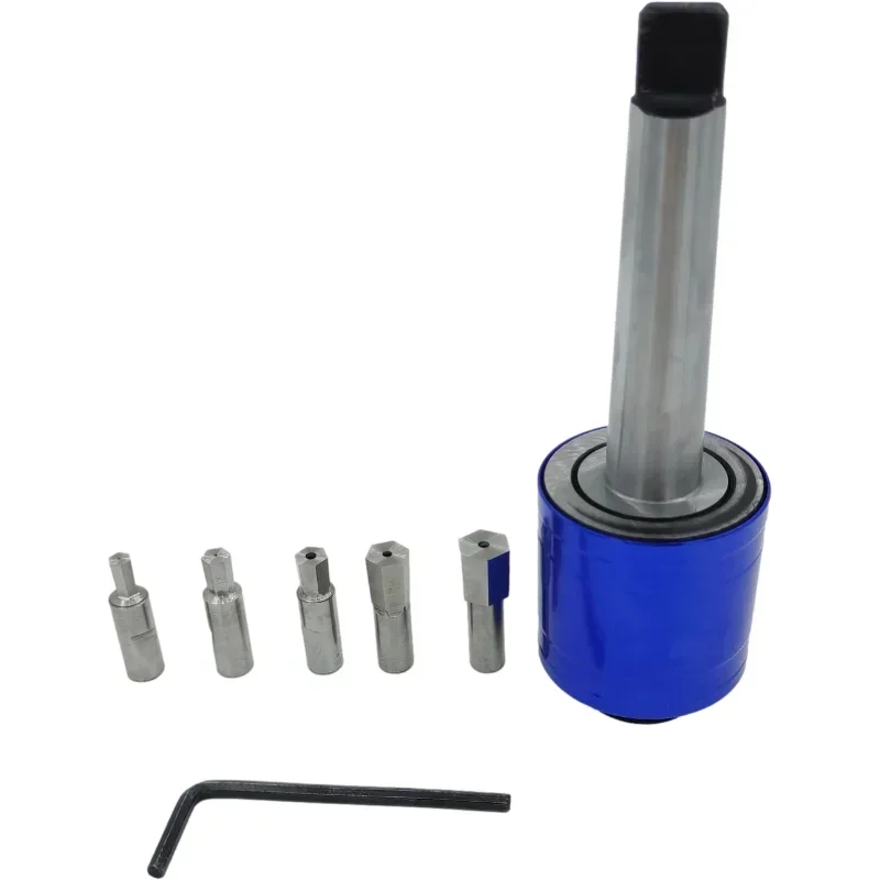 Rotary Punching Tool Set Hexagonal Punch Square Hole Spline Stamping Tool Holder Stainless Steel Universal