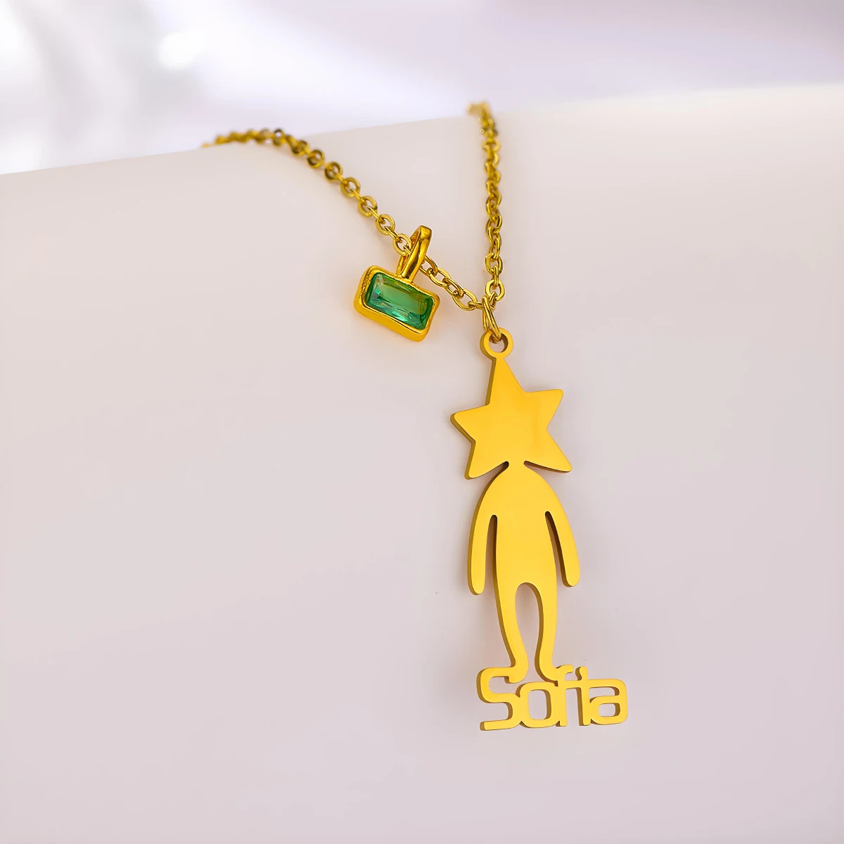 

Chandler Custom Name Star Figure Name Necklaces for Men Women Couples Personalized Name Necklace Stainless Steel Christmas Gift