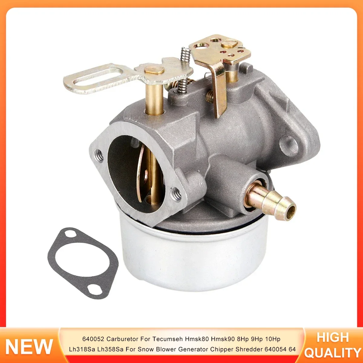 640052 Carburetor For Tecumseh Hmsk80 Hmsk90 8Hp 9Hp 10Hp Lh318Sa Lh358Sa For Snow Blower Generator Chipper Shredder 640054 64