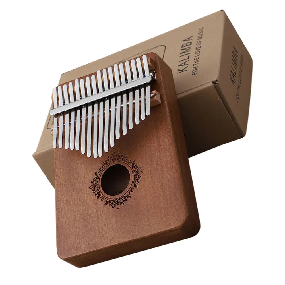 

Piano Thumb Kalimba Musical Instrument Gift Practical 17 Keys Finger for Beginner Child