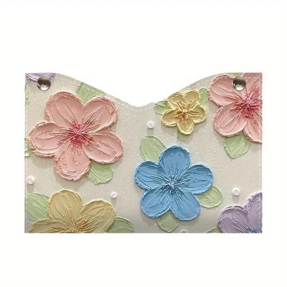 Elegante Taschentuchbox mit Blumenmuster – Ölgemälde-Stil, perfekt für die Aufbewahrung im Wohnzimmer, im Schreibtisch oder als Heim- und Esszimmerdekoration – Detail 4