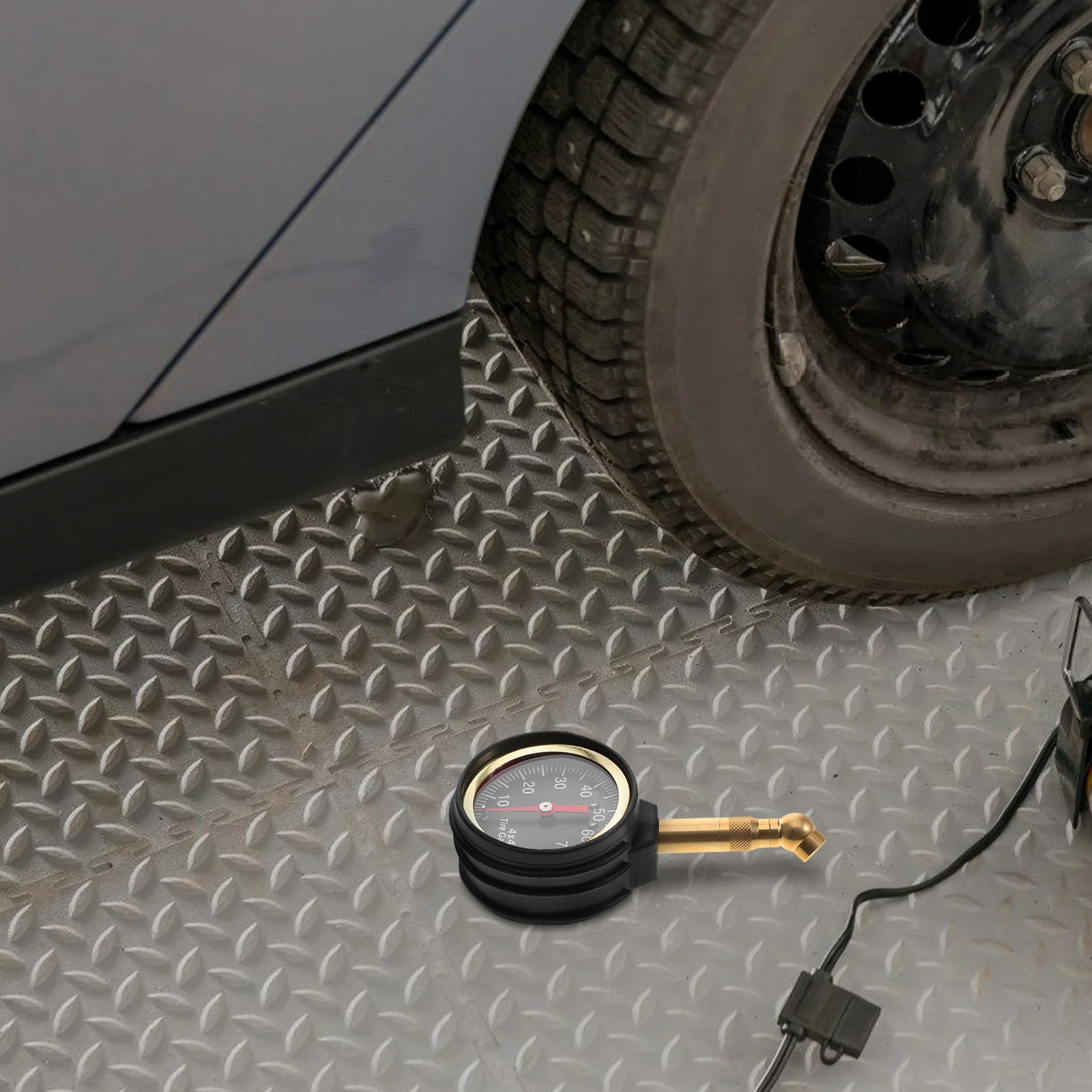 

Gauge Brass Tire Measurement Tool Quick Deflation Function Compact Durable Tire Pressure Tester For Car Truck Pressure