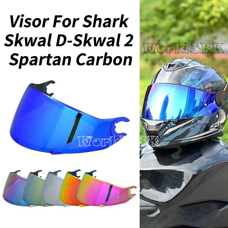 Wizjer do kasku D Skwal D-Skwal 2 Spartan, pełnotwarzowy, zamienny, akcesoria do kasku, szyba, osłona przeciwwiatrowa do SHARK
