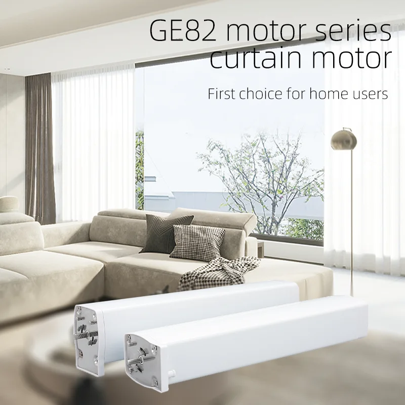 GE82TN-1.2N Automation Single Open Double Open Motorized Universal Wave Wall Trietex Curtain Motor