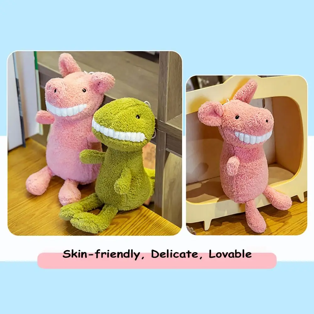Funny 30CM Smiling Big Teeth Plush Toy Soft Cute Stuffed Animal Doll Creative Nifty Kids Toys