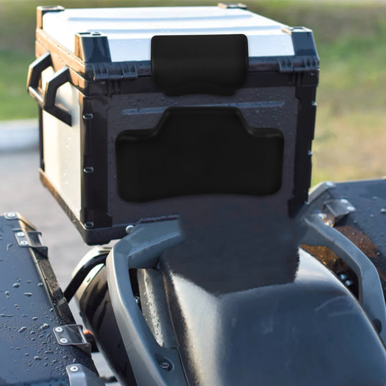 

Motorcycle Trunk Cushion PU Sponge Backrest Comfortable Lumbar Support Pillow Wear Resistant Seasons Universal Riding