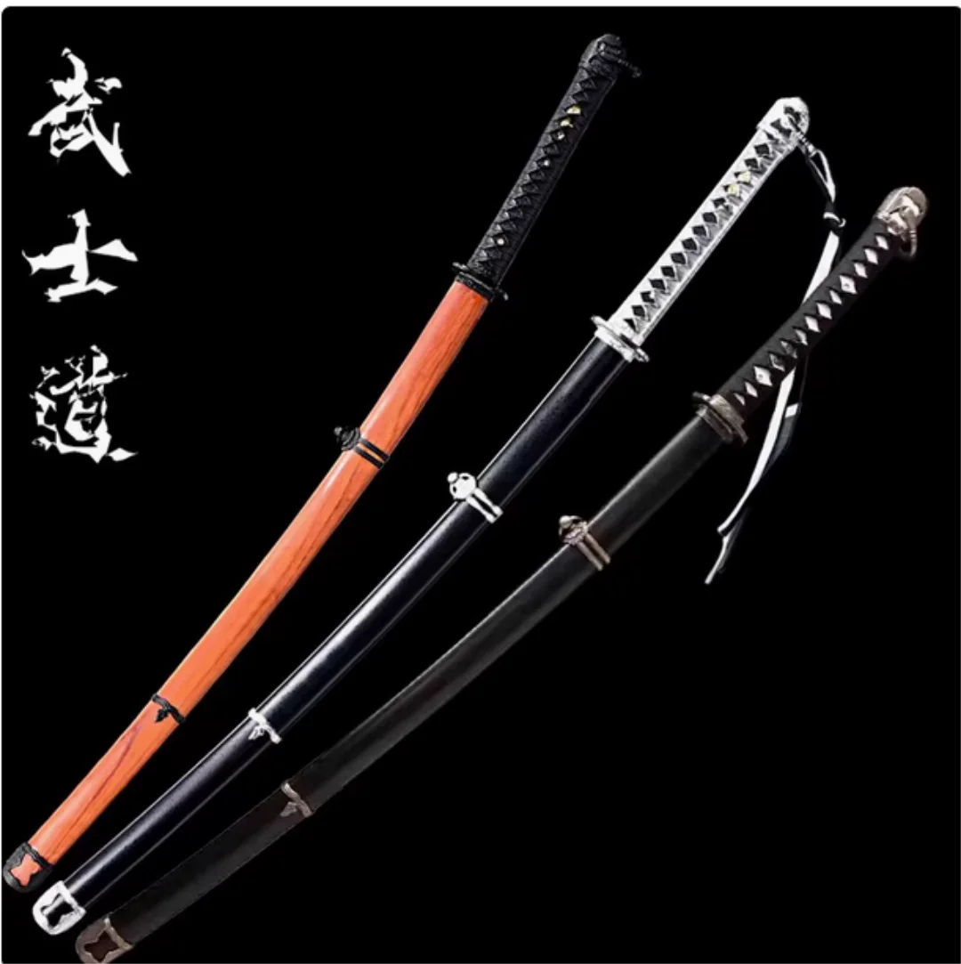عالية الجودة خشبية الجيش العسكري الياباني كاتانا السيف خشب الورد شفرة ممارسة سلاح تأثيري الدعائم غير حادة